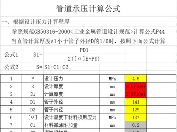 鍍鋅無(wú)縫鋼管承壓是多少，計(jì)算方法及公式解答。